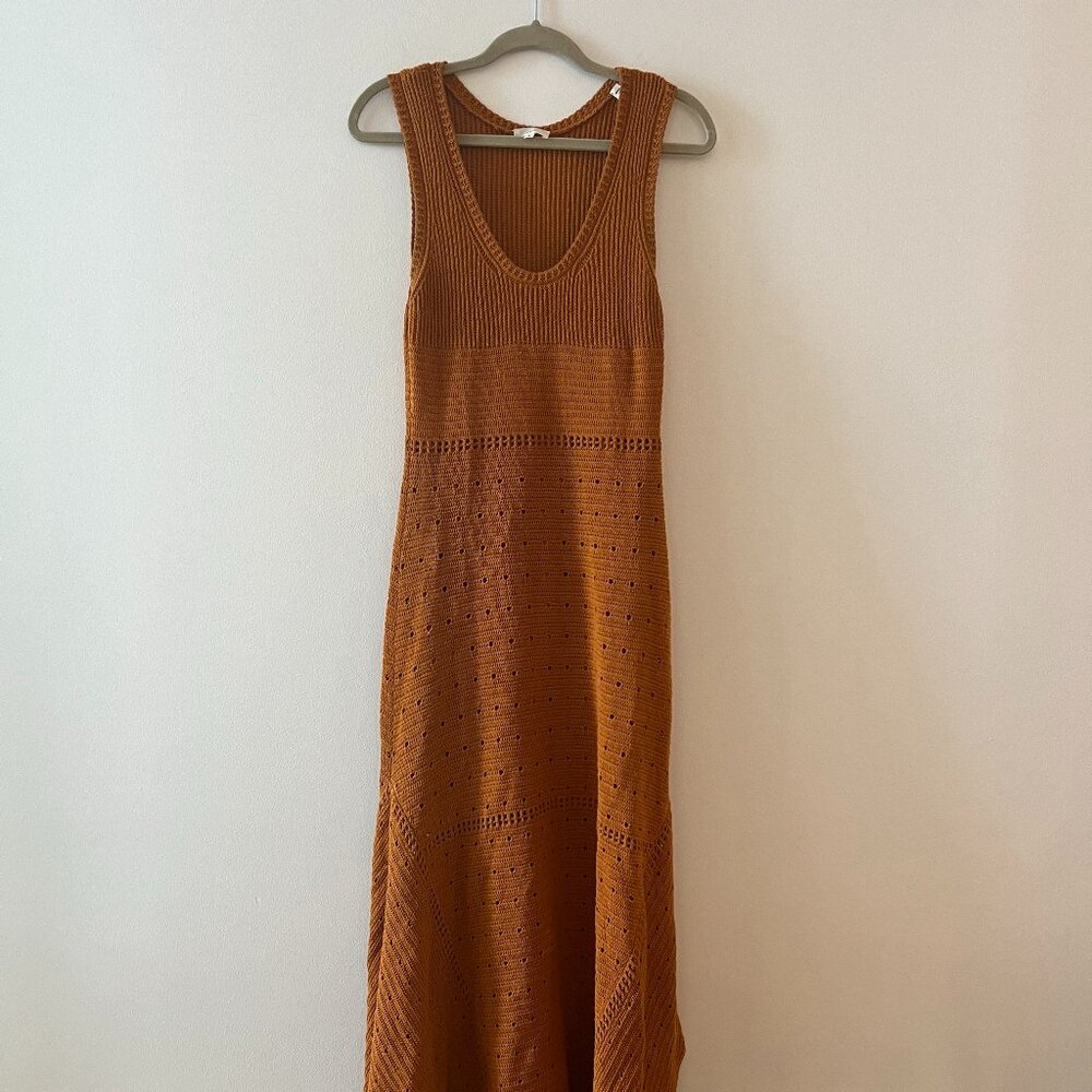 ALC Carlota Crochet Midi Dress